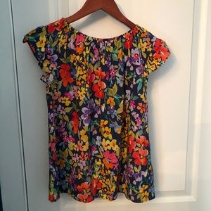 Velvet by Graham and Spencer Flutter Sleeve Blouse